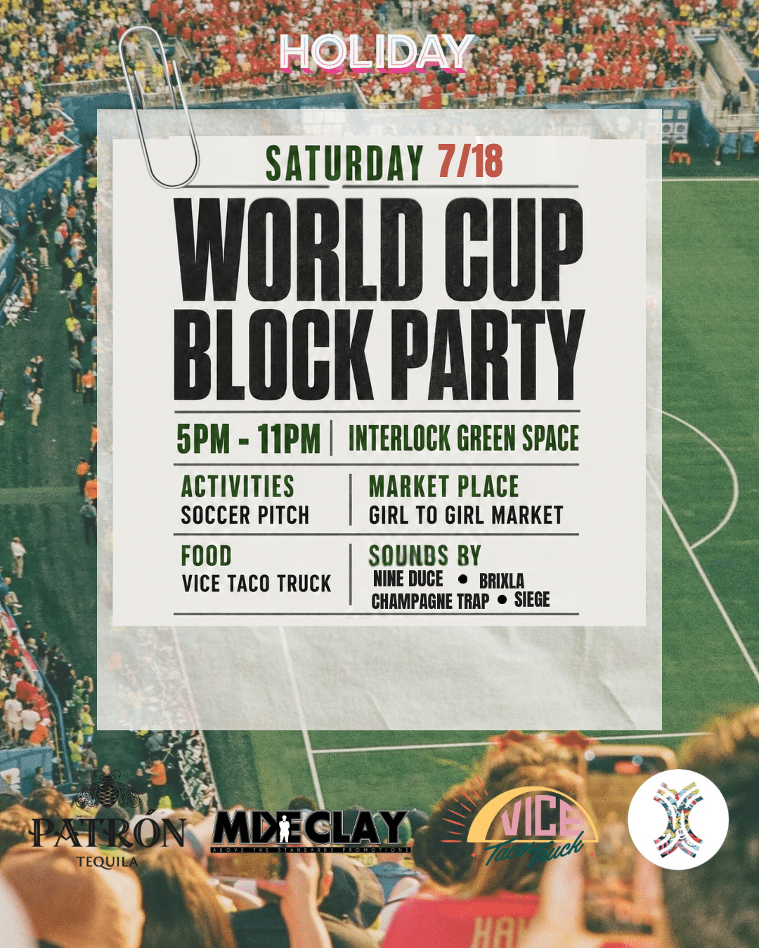 World cup semi Finals block party